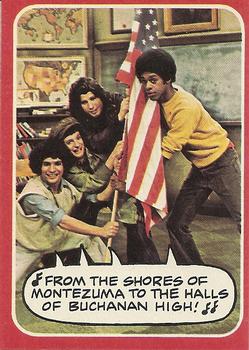 1976 Topps Welcome Back Kotter #31 From the shores of Montezuma to the halls of Buchanan High! Front