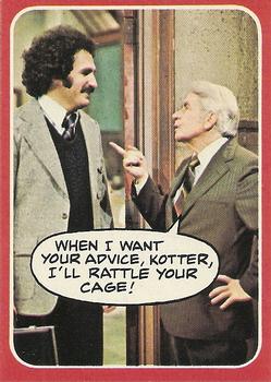 1976 Topps Welcome Back Kotter #34 When I want your advice, Kotter, I'll rattle your cage! Front