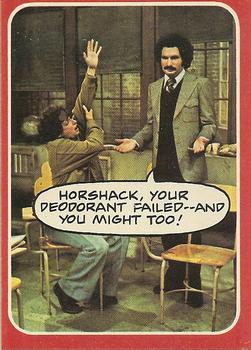 1976 Topps Welcome Back Kotter #41 Horshack, your deodorant failed--and you might too! Front