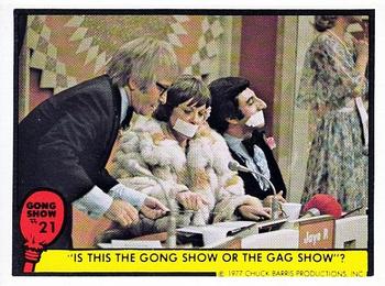 1977 Fleer Gong Show #21 