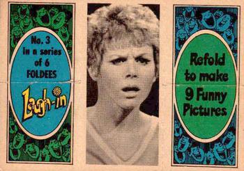 1968 Topps Rowan & Martin's Laugh-In #74 (Arte Johnson / Monkey / Judy Carne) Front