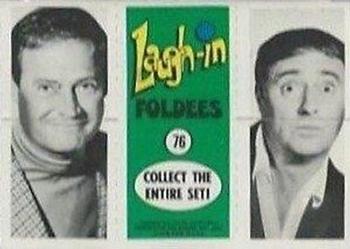1968 Topps Rowan & Martin's Laugh-In #76 (Abe Lincoln / Dan Rowan / Dick Martin) Back