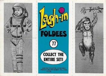 1968 Topps Rowan & Martin's Laugh-In #77 (Goldie Hawn / Spaceman / Ape) Back