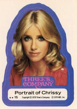 1978 Topps Three's Company #15 Portrait of Chrissy Front