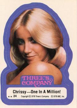 1978 Topps Three's Company #24 Chrissy -- One In A Million! Front