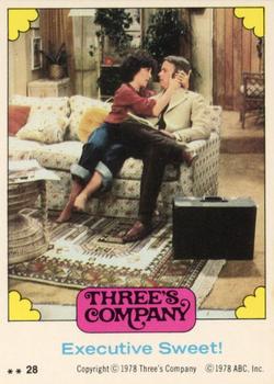 1978 Topps Three's Company #28 Executive Sweet! Front