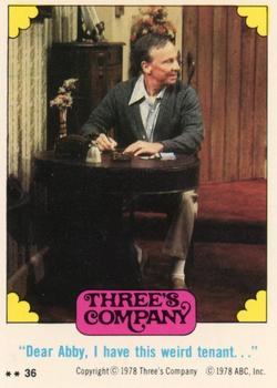 1978 Topps Three's Company #36 
