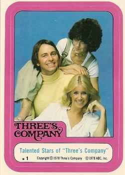 1978 Topps Three's Company #1 Talented Stars of 