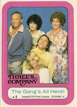1978 Topps Three's Company #5 The Gang's All Here! Front
