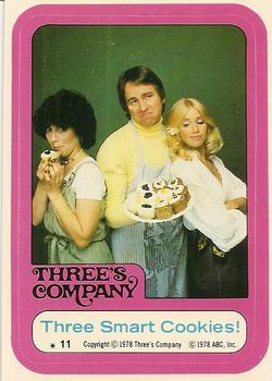 1978 Topps Three's Company #11 Three Smart Cookies! Front