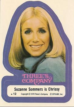 1978 Topps Three's Company #12 Suzanne Sommers is Chrissy Front