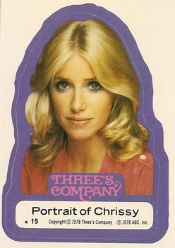1978 Topps Three's Company #15 Portrait of Chrissy Front