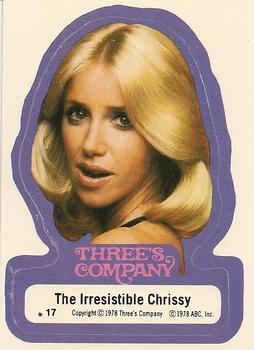 1978 Topps Three's Company #17 The Irresistible Chrissy Front