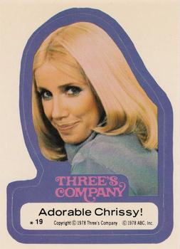 1978 Three's Company Complete Trading Sticker Set 1-44 By Topps 