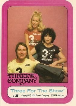 1978 Topps Three's Company #25 Three For The Show! Front