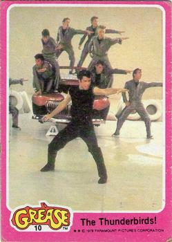 1978 Topps Grease #10 The Thunderbirds! Front