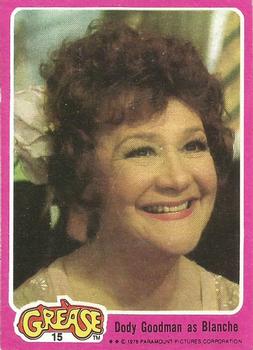 1978 Topps Grease #15 Dody Goodman as Blanche Front
