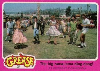 1978 Topps Grease #24 The big rama-lama-ding-dong! Front