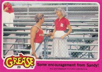 1978 Topps Grease #29 Some encouragement from Sandy! Front