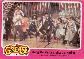 1978 Topps Grease #35 Giving the dancing shoes a workout! Front