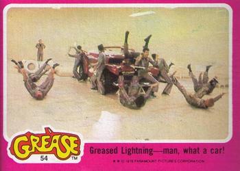 1978 Topps Grease #54 Greased Lightning - man, what a car! Front