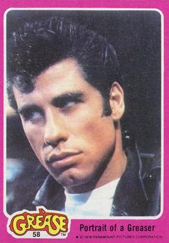 1978 Topps Grease #58 Portrait of a Greaser Front