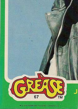 1978 Topps Grease #67 John Travolta Front