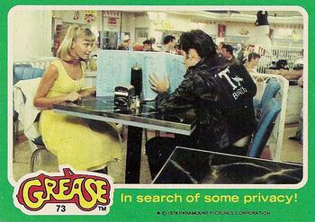 1978 Topps Grease #73 In search of some privacy! Front
