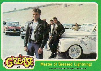 1978 Topps Grease #78 Master of Greased Lightning! Front