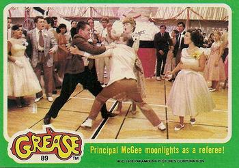 1978 Topps Grease #89 Principal McGee moonlights as a referee! Front