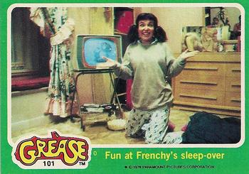 1978 Topps Grease #101 Fun at Frenchy's sleepover Front