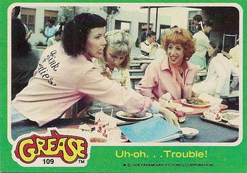 1978 Topps Grease #109 Uh-oh...Trouble! Front