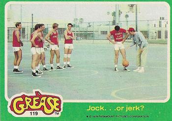 1978 Topps Grease #119 Jock...or jerk? Front