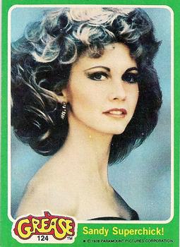 1978 Topps Grease #124 Sandy Superchick! Front