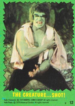 1979 Topps The Incredible Hulk #12 The Creature...Shot! Front