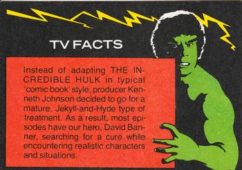 1979 Topps The Incredible Hulk #16 In the Clutches of Horror! Back