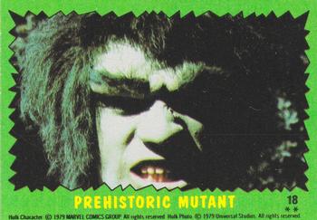 1979 Topps The Incredible Hulk #18 Prehistoric Mutant Front