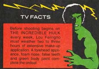 1979 Topps The Incredible Hulk #21 Stirrings Within the Beast Back