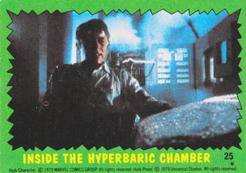 1979 Topps The Incredible Hulk #25 Inside the Hyperbaric Chamber Front