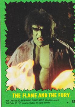 1979 Topps The Incredible Hulk #35 The Flame and the Fury Front