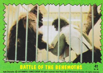 1979 Topps The Incredible Hulk #41 Battle of the Behemoths Front