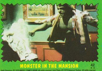 1979 Topps The Incredible Hulk #42 Monster in the Mansion Front