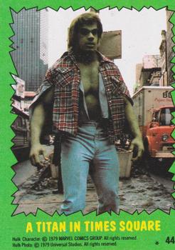 1979 Topps The Incredible Hulk #44 A Titan In Times Square Front