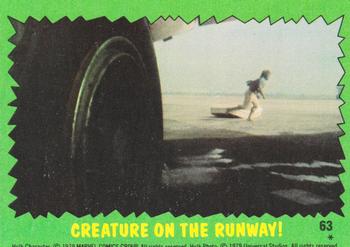 1979 Topps The Incredible Hulk #63 Creature On The Runway! Front
