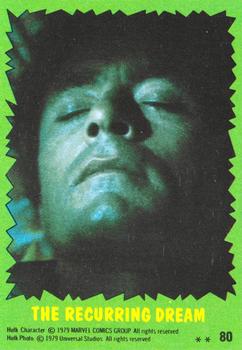 1979 Topps The Incredible Hulk #80 The Recurring Dream Front