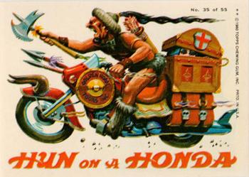 1980 Topps Weird Wheels #35 Hun on a Honda Front