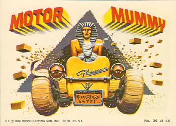1980 Topps Weird Wheels #36 Motor Mummy Front