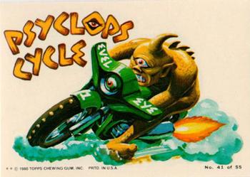 1980 Topps Weird Wheels #41 Psychops Cycle Front