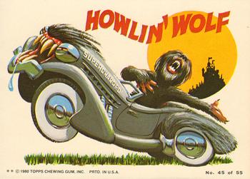 1980 Topps Weird Wheels #45 Howlin' Wolf Front