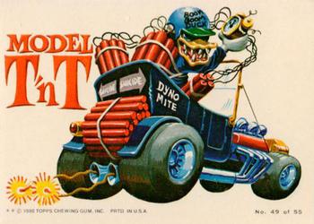 1980 Topps Weird Wheels #49 Model T 'n T Front